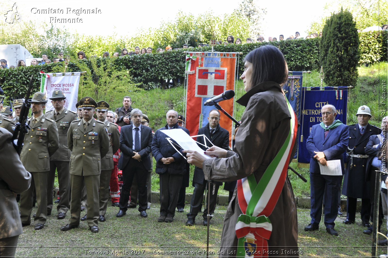 Torino 3 Aprile 2017 - Commemorazione Pian del Lot - Croce Rossa Italiana- Comitato Regionale del Piemonte