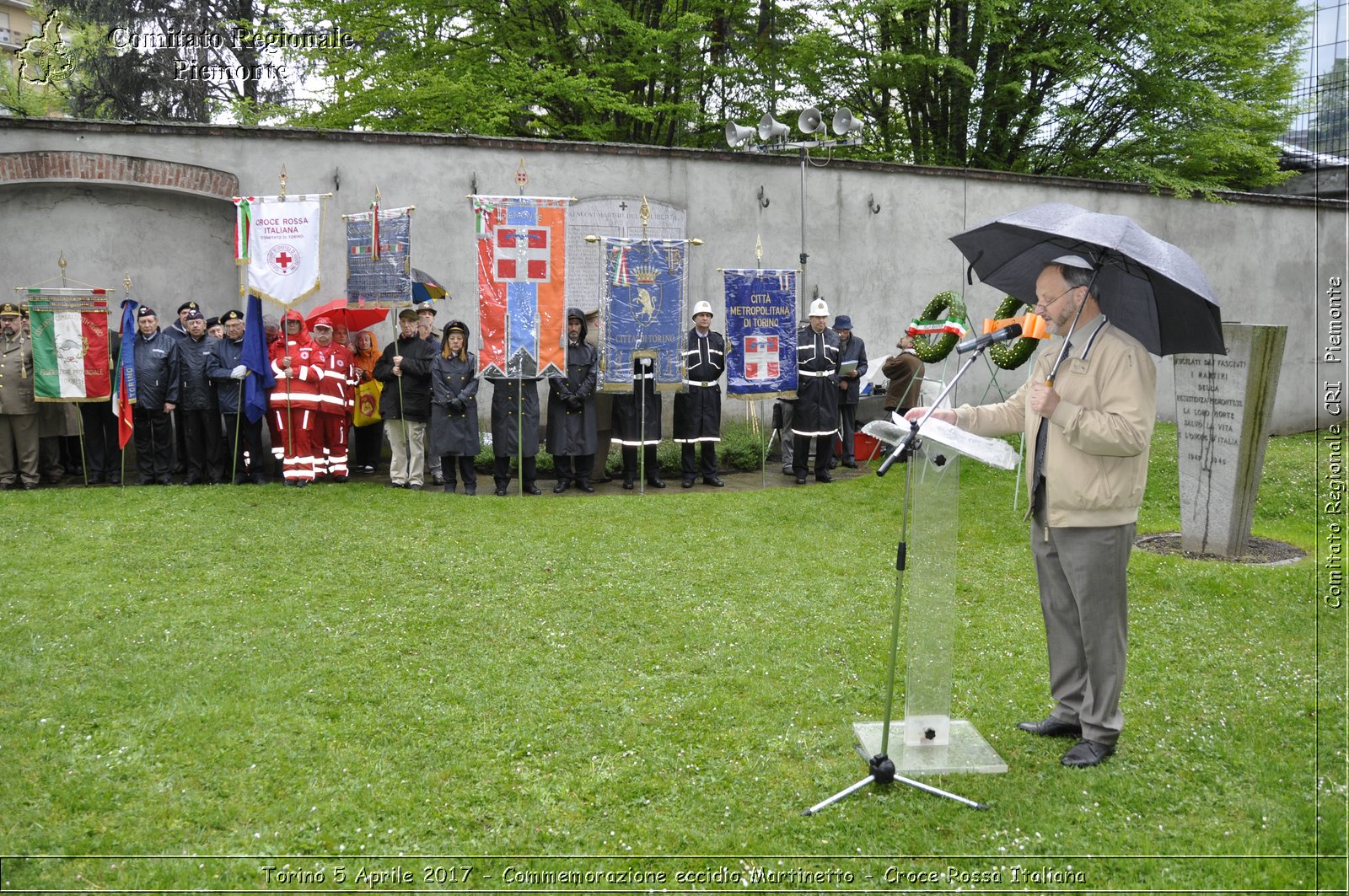 Torino 5 Aprile 2017 - Commemorazione eccidio Martinetto - Croce Rossa Italiana- Comitato Regionale del Piemonte