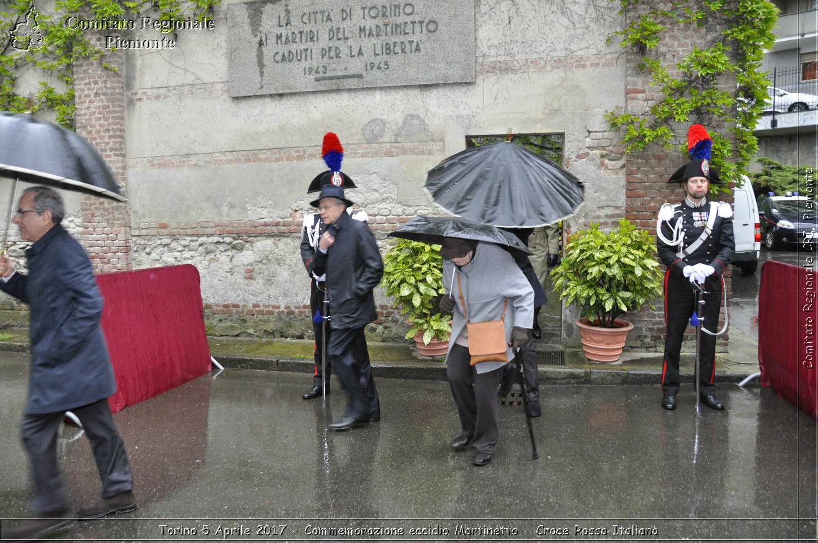 Torino 5 Aprile 2017 - Commemorazione eccidio Martinetto - Croce Rossa Italiana- Comitato Regionale del Piemonte