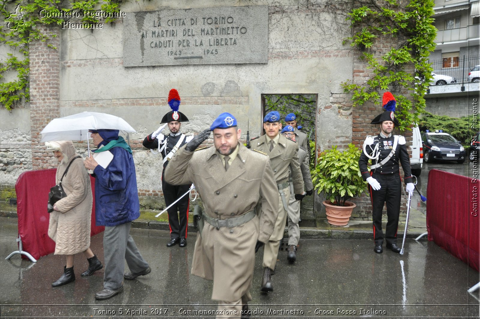 Torino 5 Aprile 2017 - Commemorazione eccidio Martinetto - Croce Rossa Italiana- Comitato Regionale del Piemonte