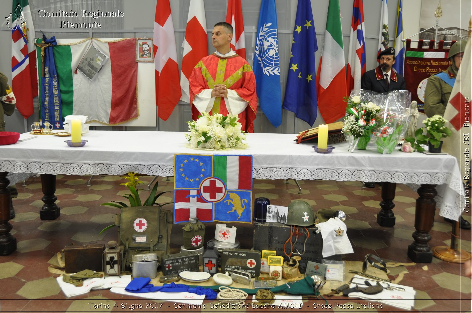 Torino 4 Giugno 2017 - Cerimonia Benedizione Labaro AMCRI - Croce Rossa Italiana- Comitato Regionale del Piemonte