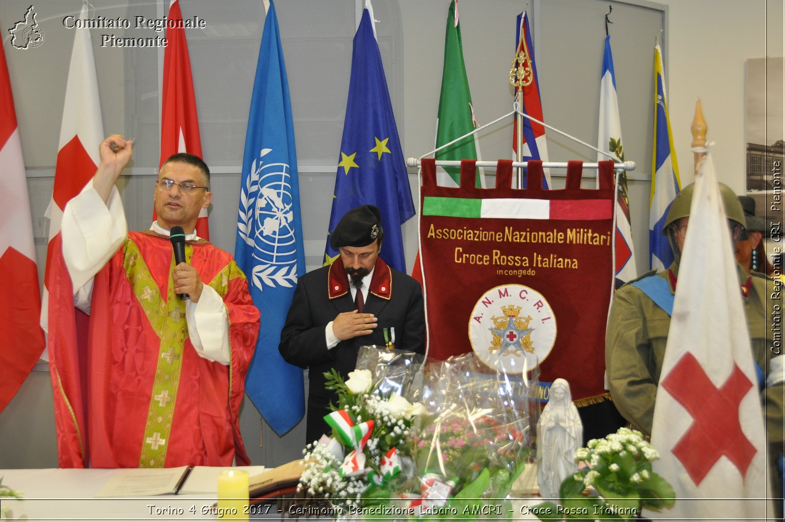 Torino 4 Giugno 2017 - Cerimonia Benedizione Labaro AMCRI - Croce Rossa Italiana- Comitato Regionale del Piemonte