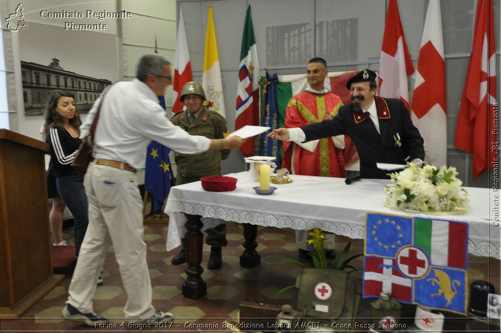 Torino 4 Giugno 2017 - Cerimonia Benedizione Labaro AMCRI - Croce Rossa Italiana- Comitato Regionale del Piemonte