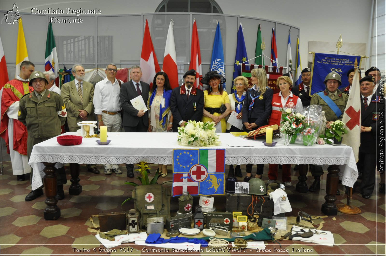 Torino 4 Giugno 2017 - Cerimonia Benedizione Labaro AMCRI - Croce Rossa Italiana- Comitato Regionale del Piemonte