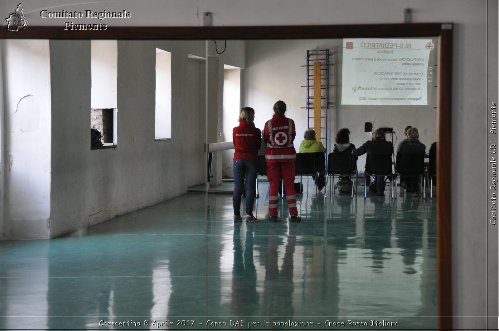 Crescentino 8 Aprile 2017 - Corso DAE per la popolazione - Croce Rossa Italiana- Comitato Regionale del Piemonte