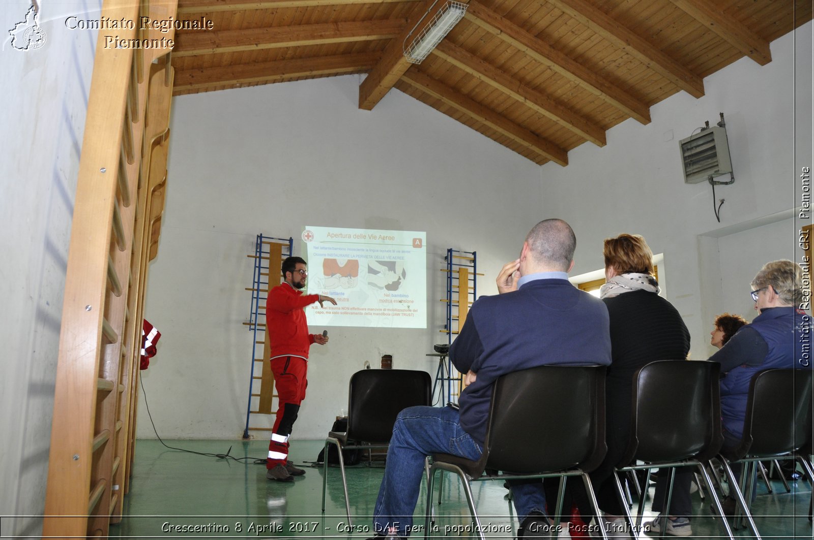 Crescentino 8 Aprile 2017 - Corso DAE per la popolazione - Croce Rossa Italiana- Comitato Regionale del Piemonte