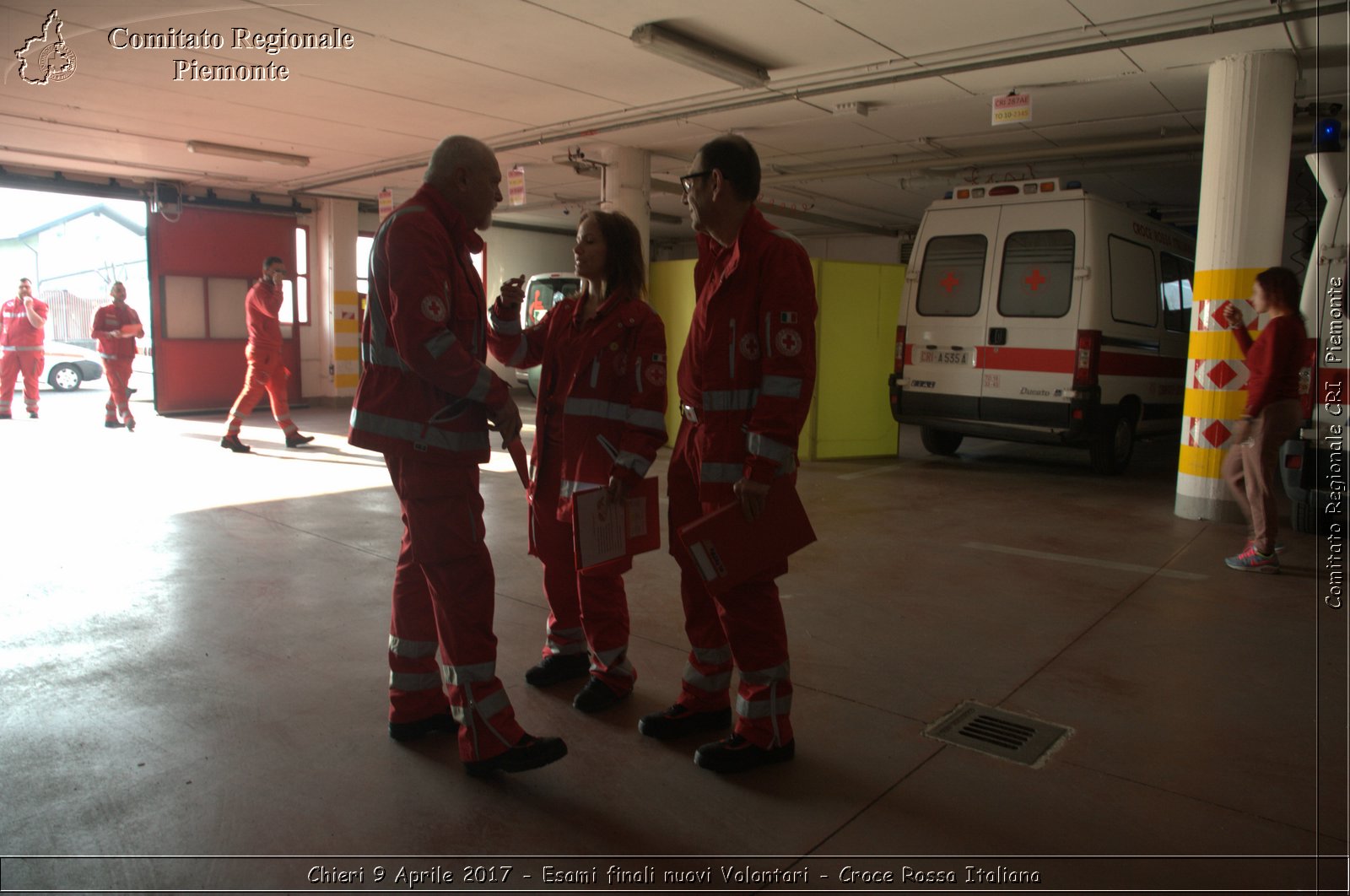 Chieri 9 Aprile 2017 - Esami finali nuovi Volontari - Croce Rossa Italiana- Comitato Regionale del Piemonte