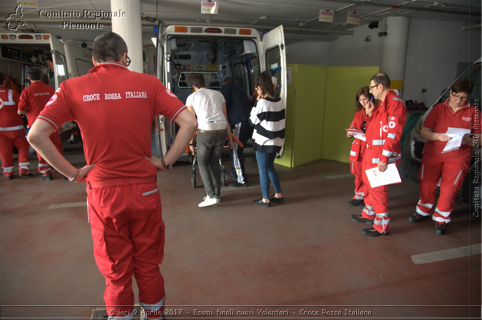 Chieri 9 Aprile 2017 - Esami finali nuovi Volontari - Croce Rossa Italiana- Comitato Regionale del Piemonte