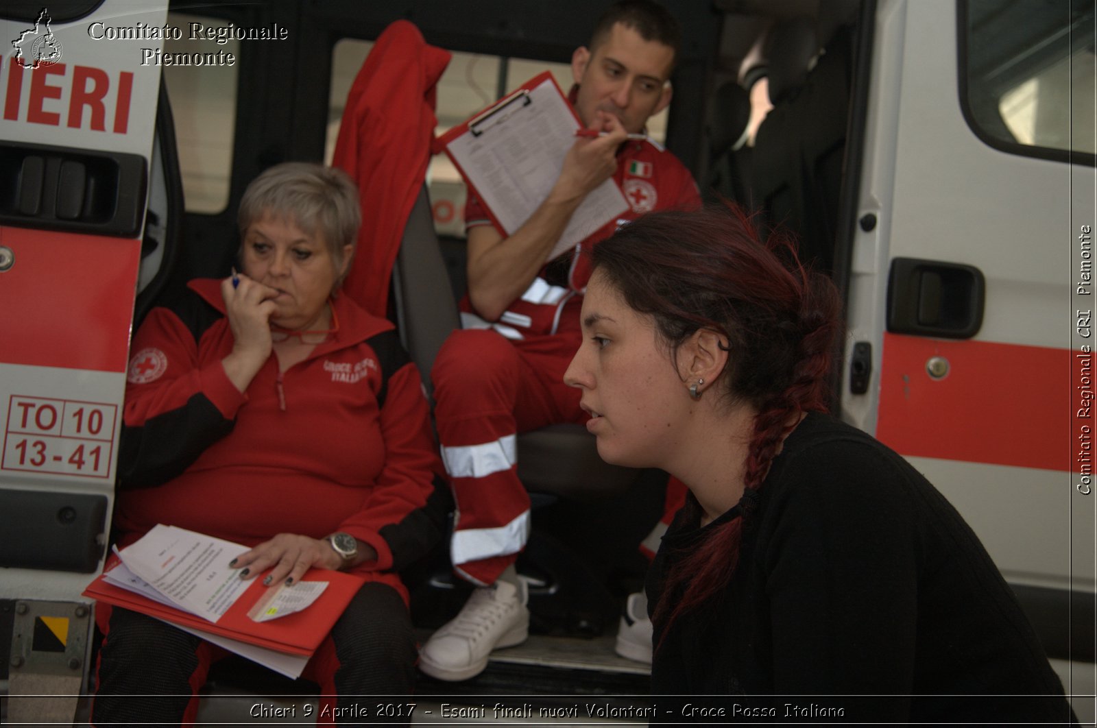 Chieri 9 Aprile 2017 - Esami finali nuovi Volontari - Croce Rossa Italiana- Comitato Regionale del Piemonte