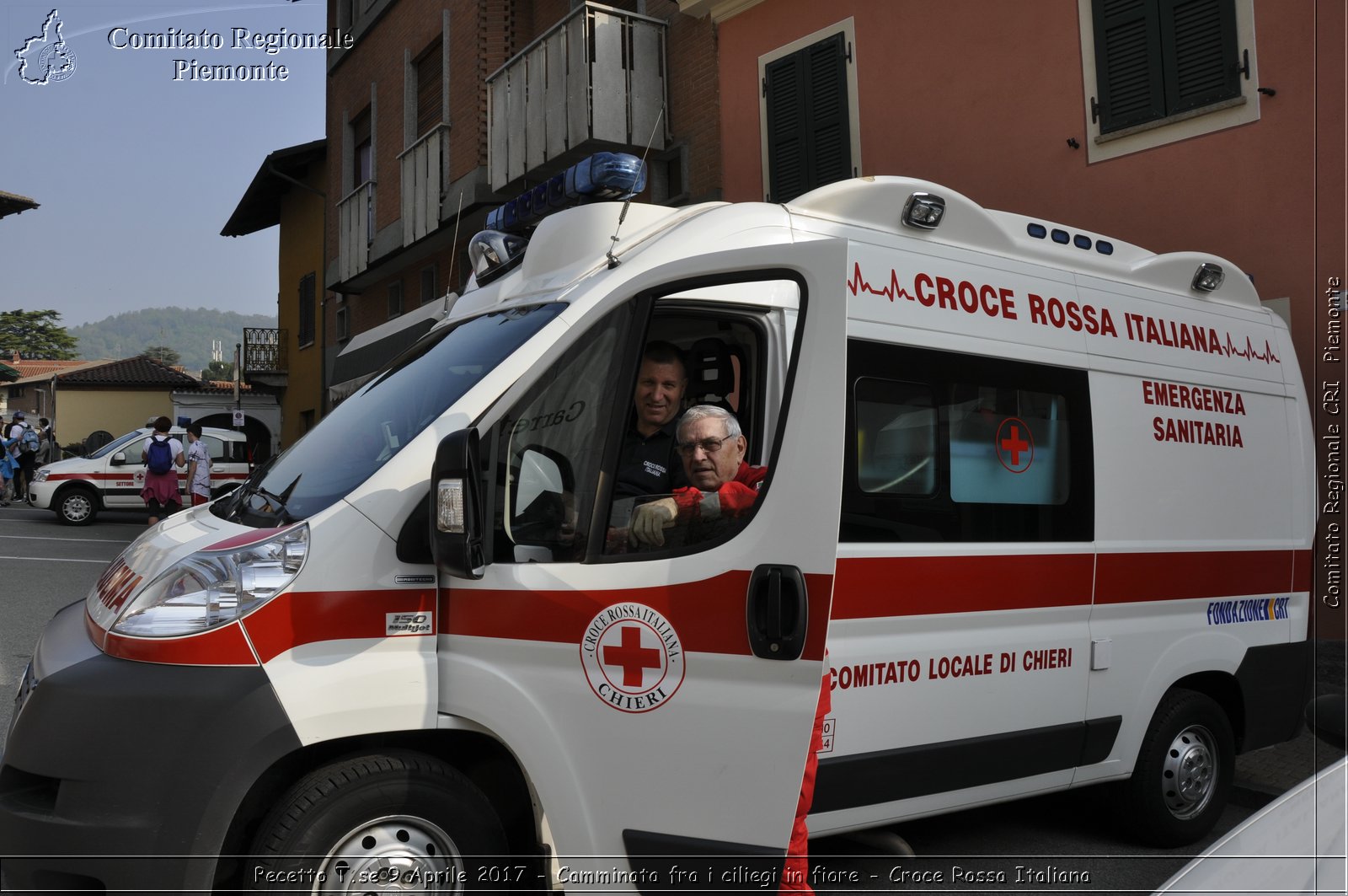 Pecetto T.se 9 Aprile 2017 - Camminata fra i ciliegi in fiore - Croce Rossa Italiana- Comitato Regionale del Piemonte