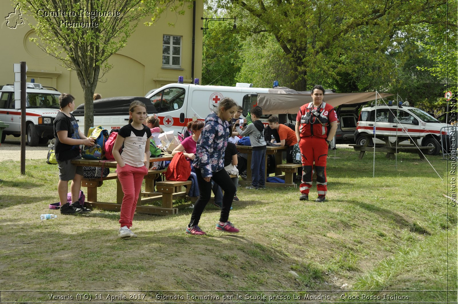 Venaria (TO) 11 Aprile 2017 - Giornata Formativa per le Scuole presso La Mandria - Croce Rossa Italiana- Comitato Regionale del Piemonte