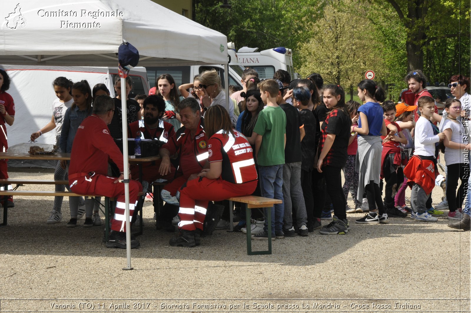 Venaria (TO) 11 Aprile 2017 - Giornata Formativa per le Scuole presso La Mandria - Croce Rossa Italiana- Comitato Regionale del Piemonte