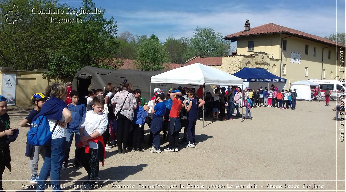 Venaria (TO) 11 Aprile 2017 - Giornata Formativa per le Scuole presso La Mandria - Croce Rossa Italiana- Comitato Regionale del Piemonte