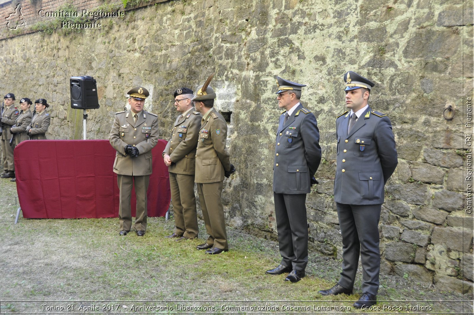 Torino 21 Aprile 2017 - Anniversario Liberazione, Commemorazione Caserma Lamarmora - Croce Rossa Italiana- Comitato Regionale del Piemonte