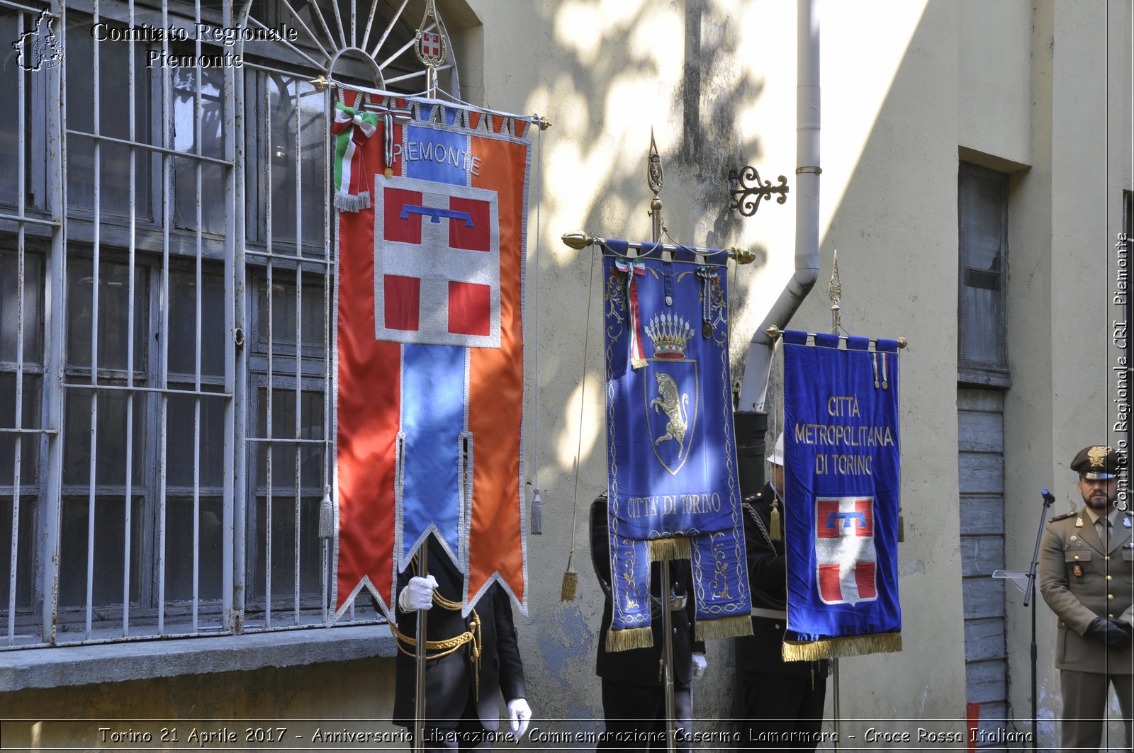 Torino 21 Aprile 2017 - Anniversario Liberazione, Commemorazione Caserma Lamarmora - Croce Rossa Italiana- Comitato Regionale del Piemonte