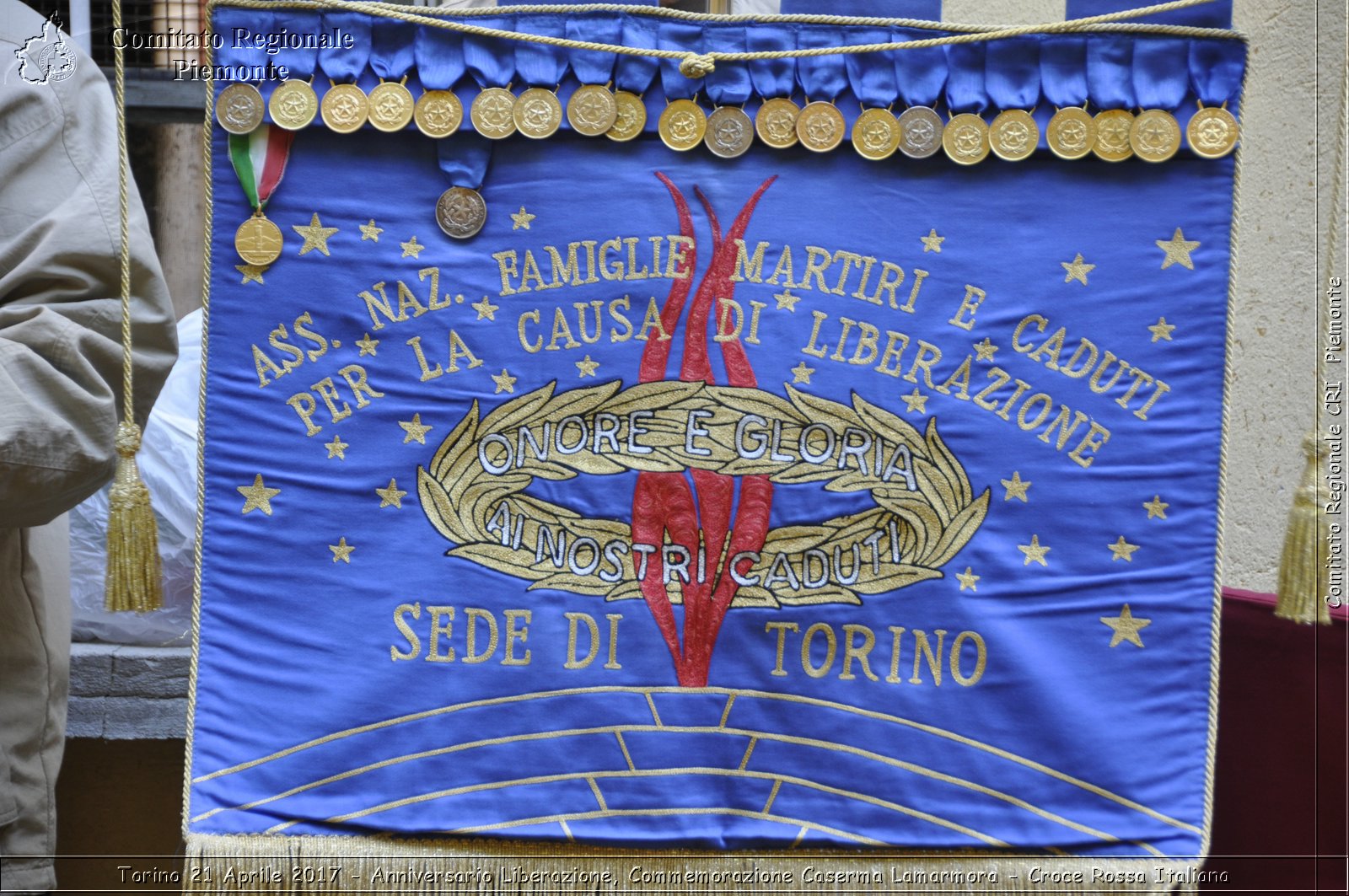 Torino 21 Aprile 2017 - Anniversario Liberazione, Commemorazione Caserma Lamarmora - Croce Rossa Italiana- Comitato Regionale del Piemonte