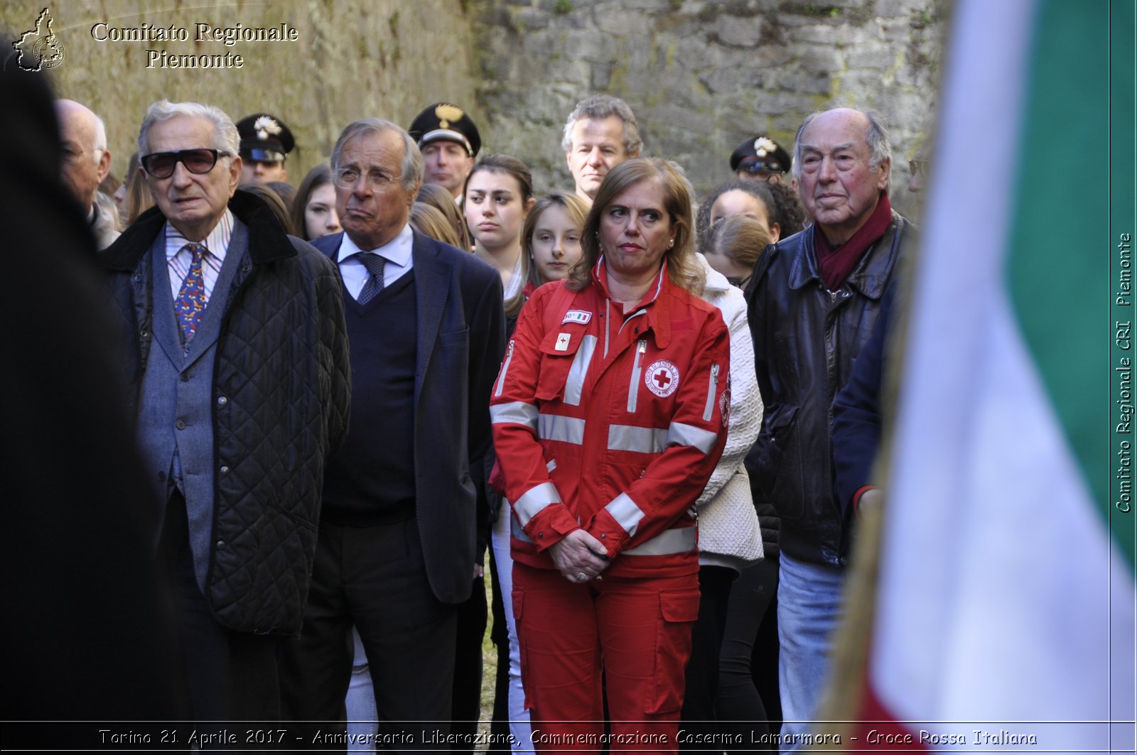 Torino 21 Aprile 2017 - Anniversario Liberazione, Commemorazione Caserma Lamarmora - Croce Rossa Italiana- Comitato Regionale del Piemonte