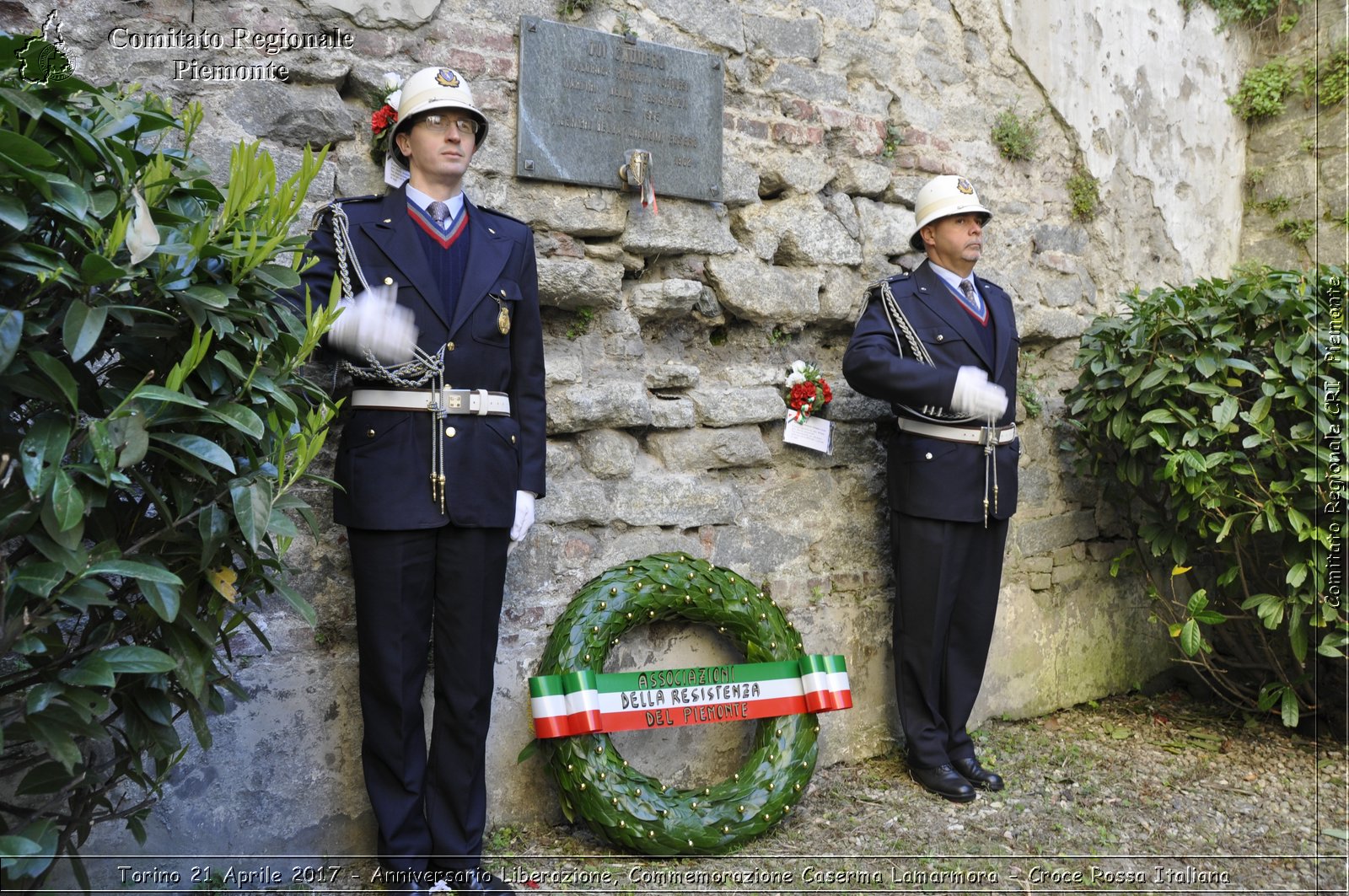 Torino 21 Aprile 2017 - Anniversario Liberazione, Commemorazione Caserma Lamarmora - Croce Rossa Italiana- Comitato Regionale del Piemonte