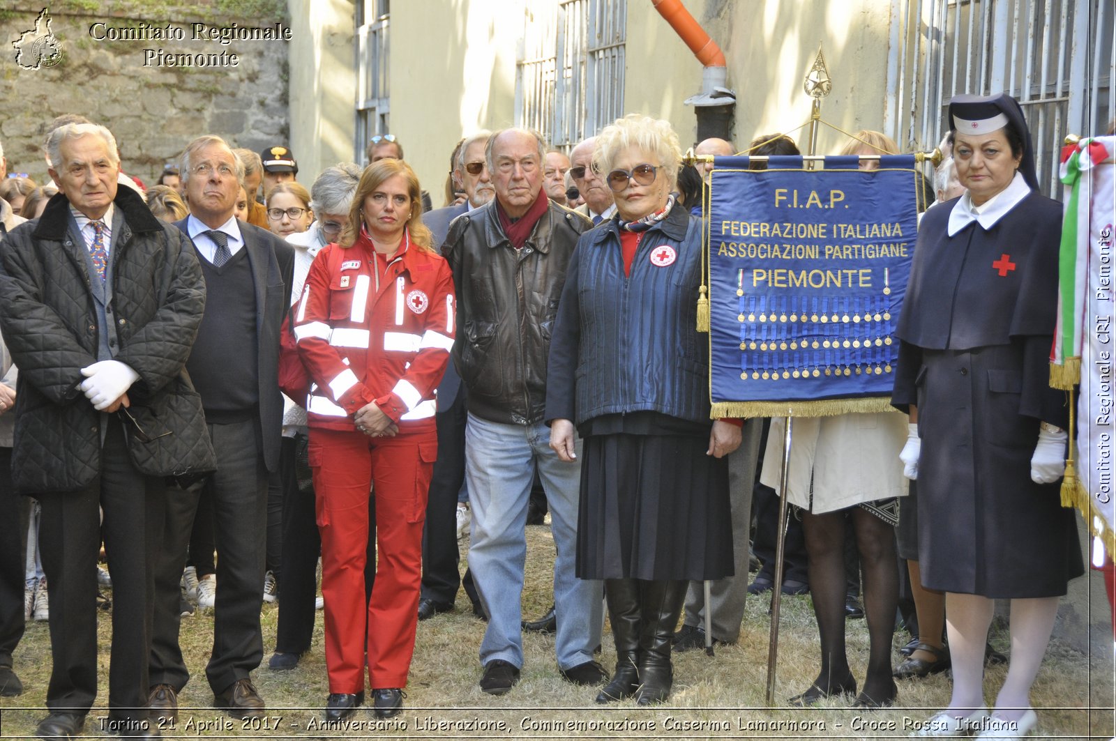 Torino 21 Aprile 2017 - Anniversario Liberazione, Commemorazione Caserma Lamarmora - Croce Rossa Italiana- Comitato Regionale del Piemonte