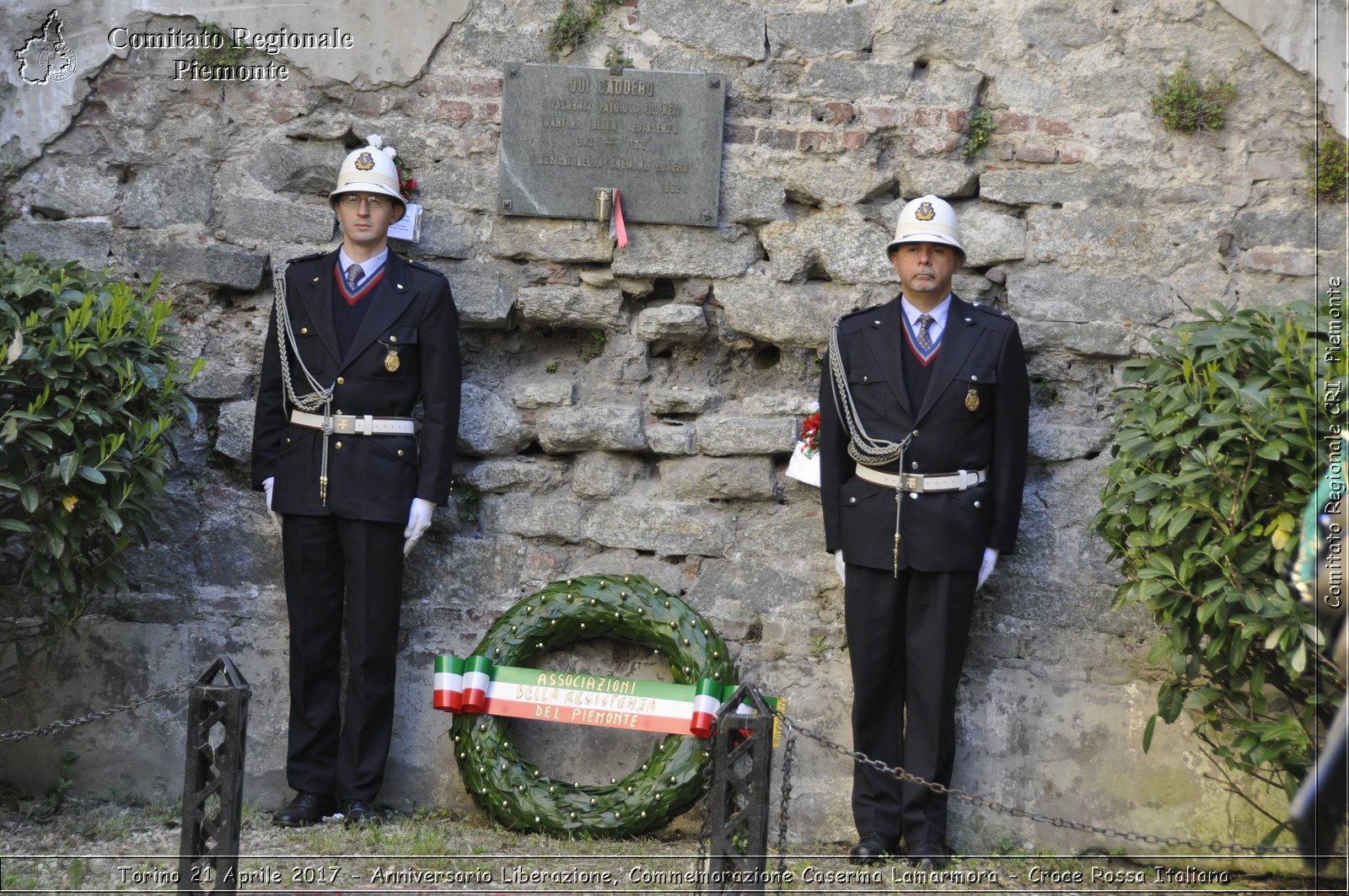 Torino 21 Aprile 2017 - Anniversario Liberazione, Commemorazione Caserma Lamarmora - Croce Rossa Italiana- Comitato Regionale del Piemonte