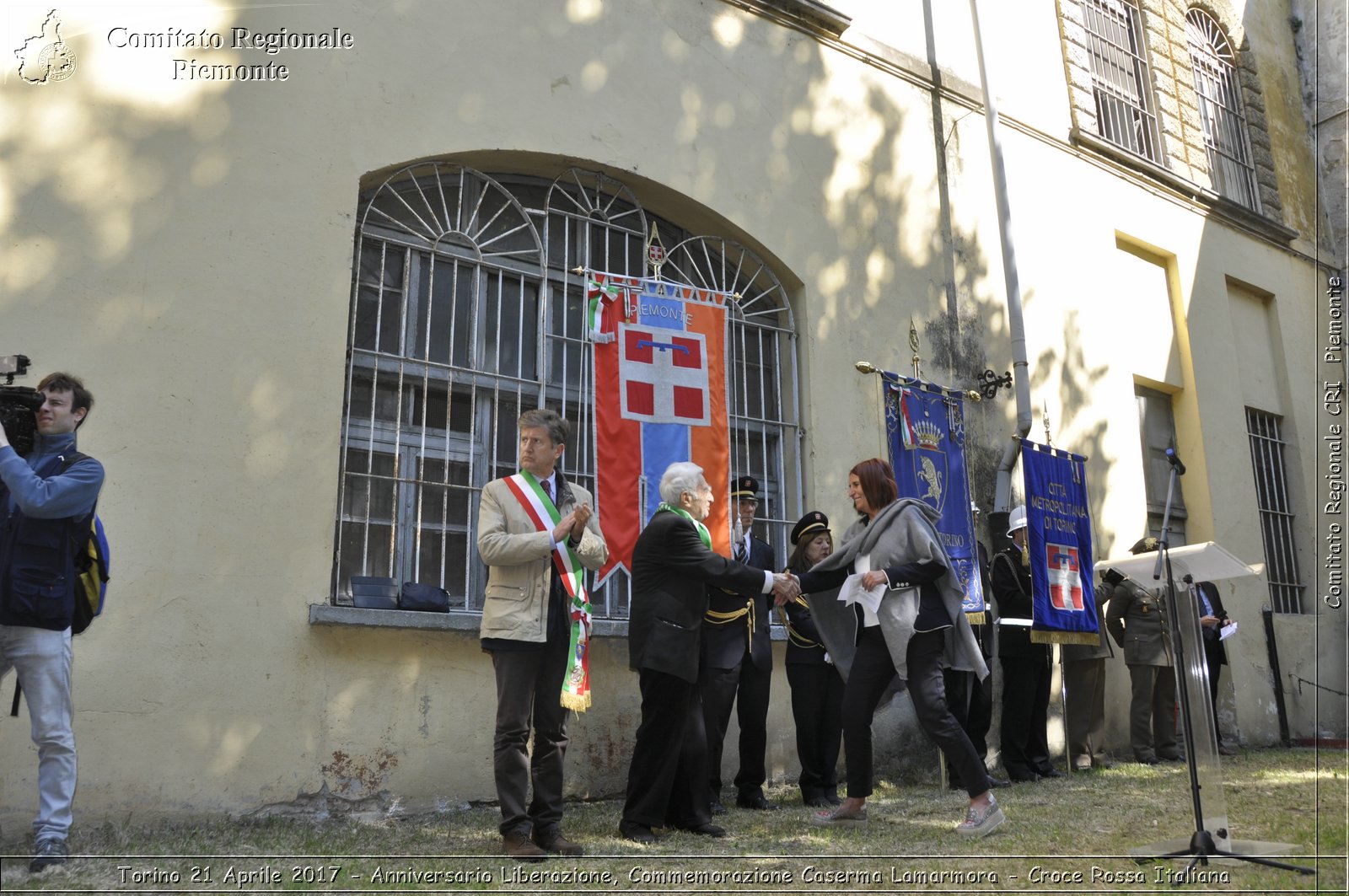 Torino 21 Aprile 2017 - Anniversario Liberazione, Commemorazione Caserma Lamarmora - Croce Rossa Italiana- Comitato Regionale del Piemonte