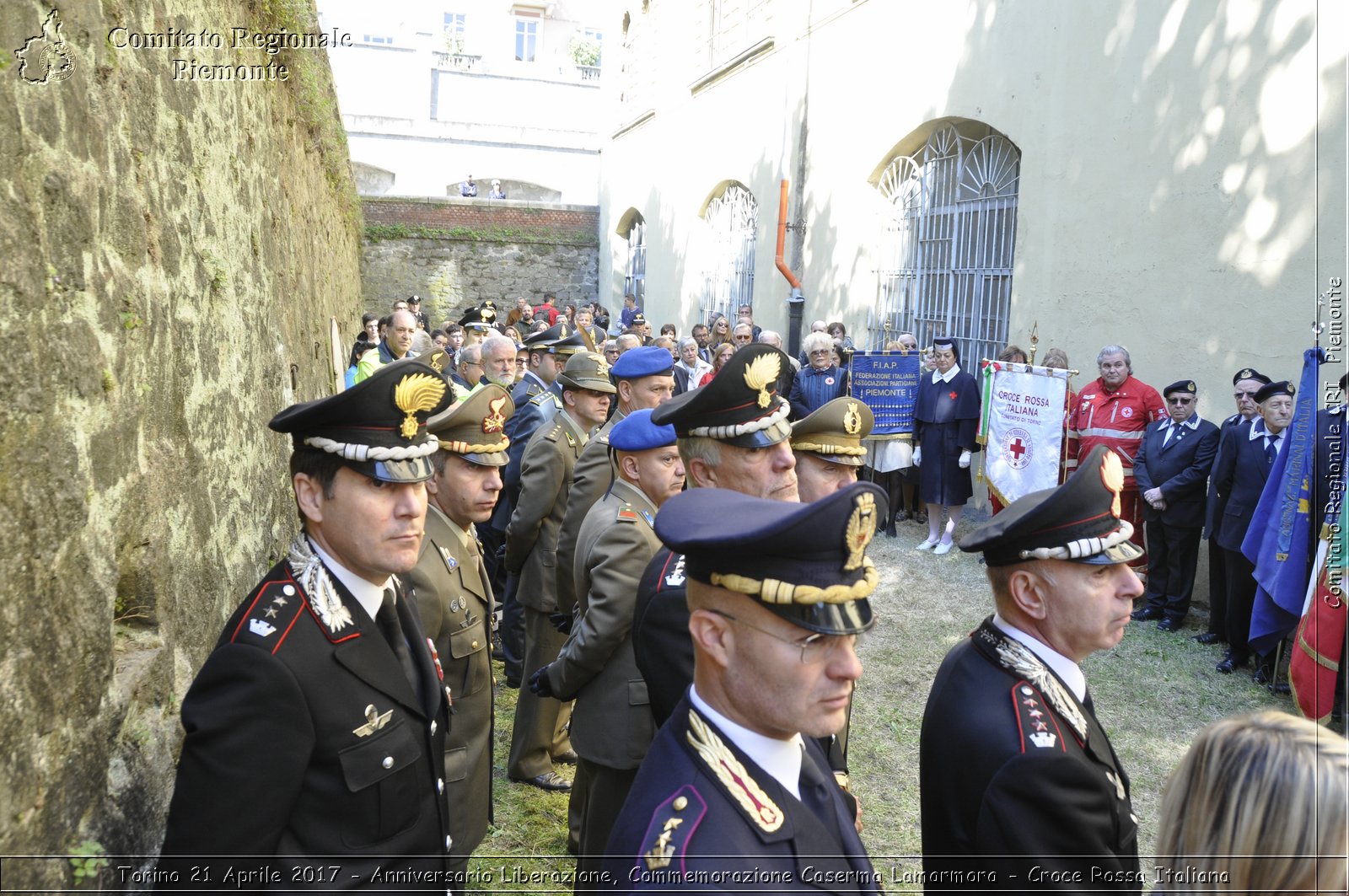 Torino 21 Aprile 2017 - Anniversario Liberazione, Commemorazione Caserma Lamarmora - Croce Rossa Italiana- Comitato Regionale del Piemonte