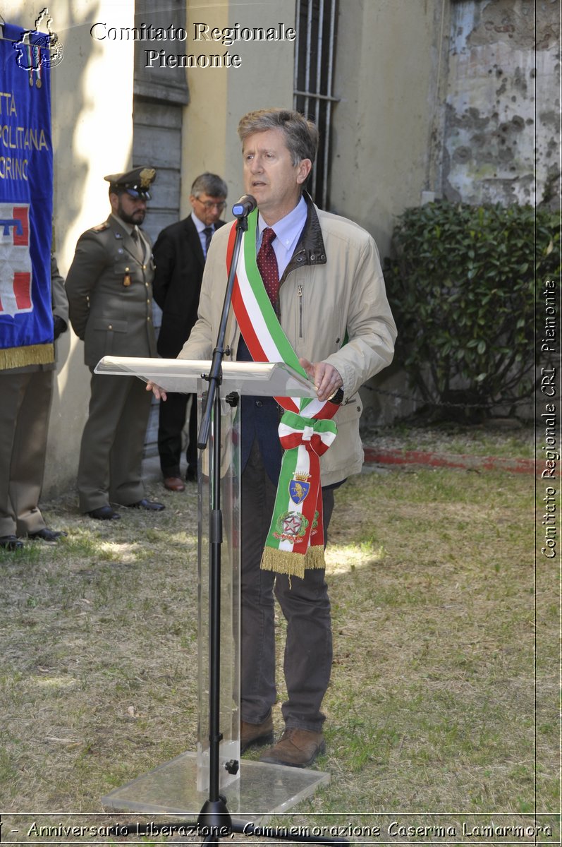 Torino 21 Aprile 2017 - Anniversario Liberazione, Commemorazione Caserma Lamarmora - Croce Rossa Italiana- Comitato Regionale del Piemonte