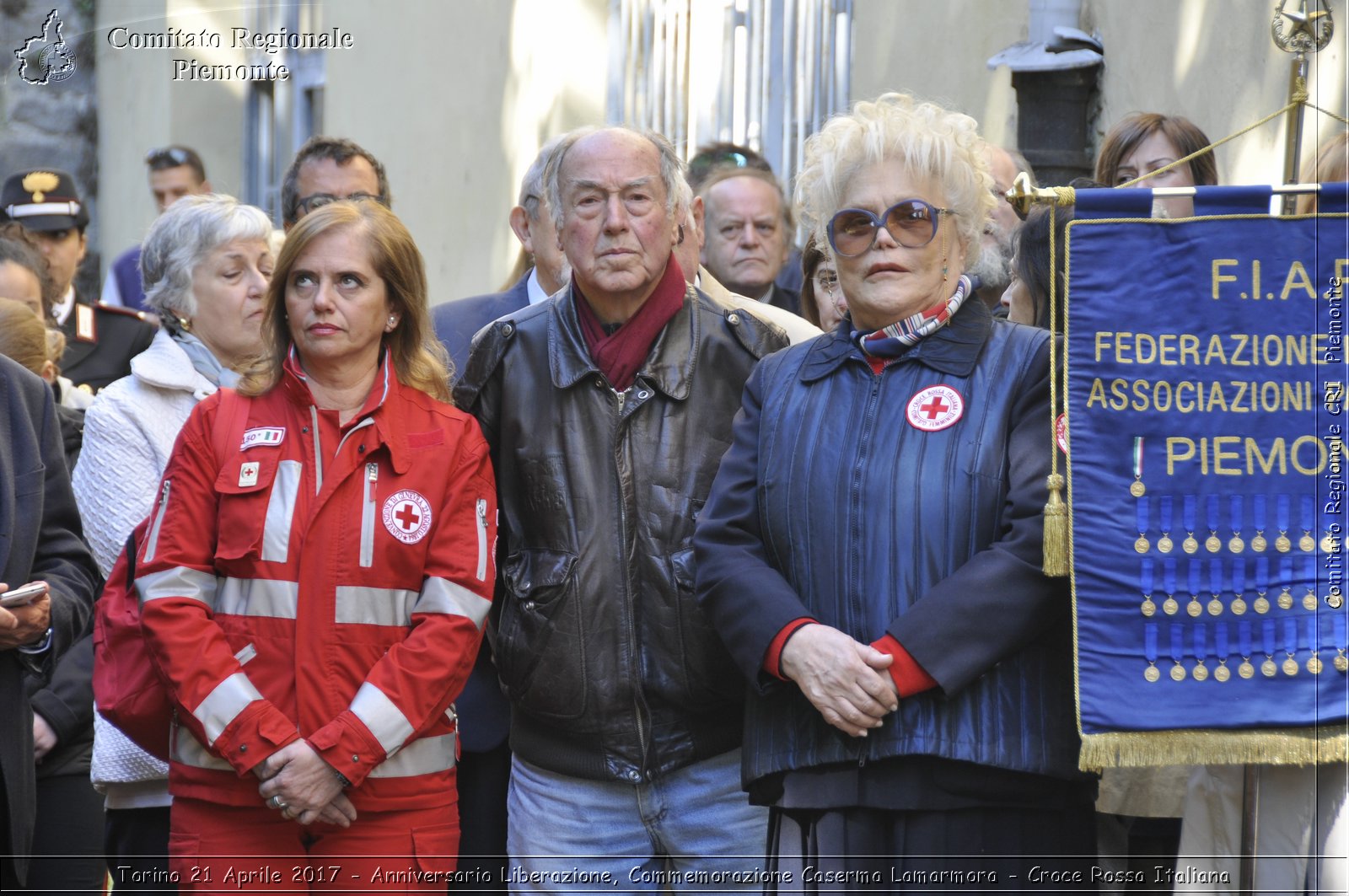 Torino 21 Aprile 2017 - Anniversario Liberazione, Commemorazione Caserma Lamarmora - Croce Rossa Italiana- Comitato Regionale del Piemonte