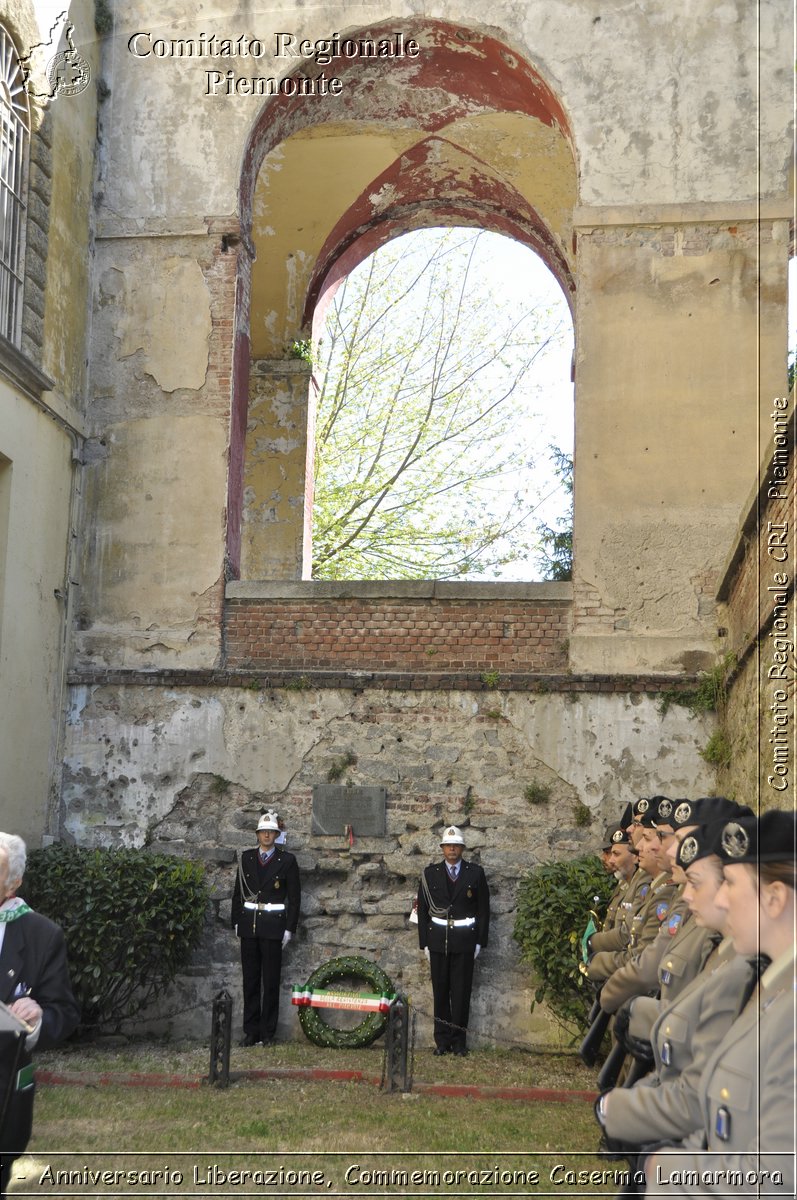 Torino 21 Aprile 2017 - Anniversario Liberazione, Commemorazione Caserma Lamarmora - Croce Rossa Italiana- Comitato Regionale del Piemonte