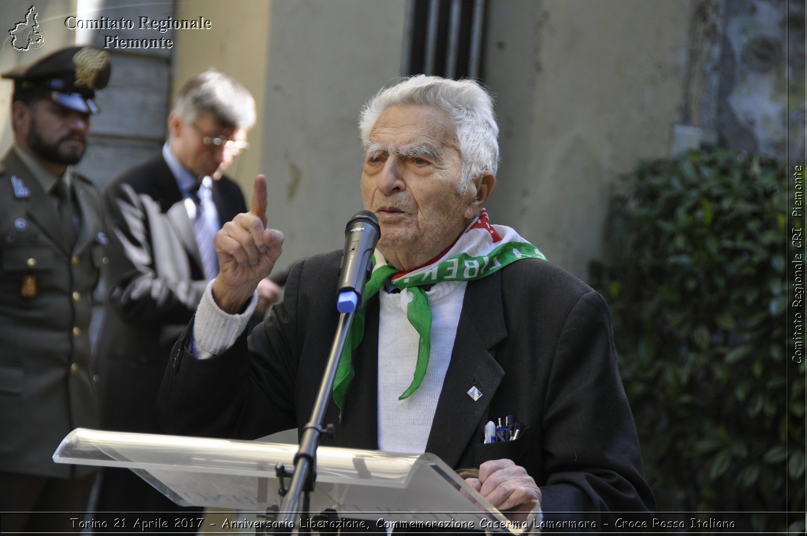 Torino 21 Aprile 2017 - Anniversario Liberazione, Commemorazione Caserma Lamarmora - Croce Rossa Italiana- Comitato Regionale del Piemonte