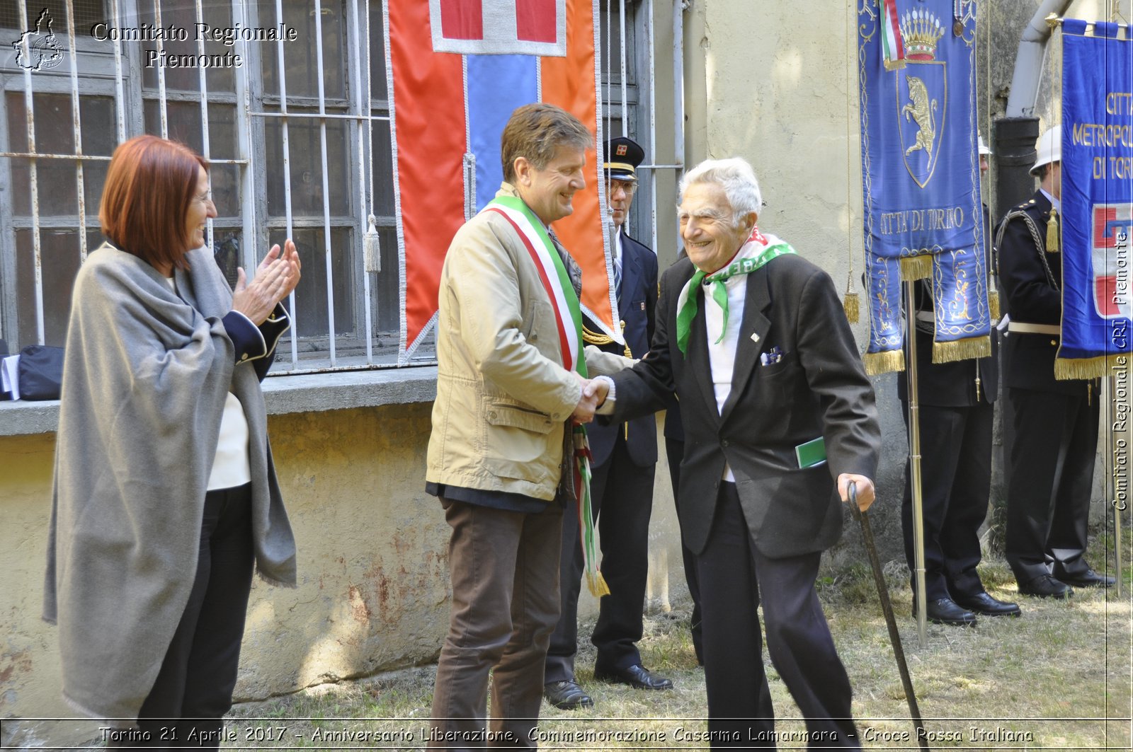 Torino 21 Aprile 2017 - Anniversario Liberazione, Commemorazione Caserma Lamarmora - Croce Rossa Italiana- Comitato Regionale del Piemonte