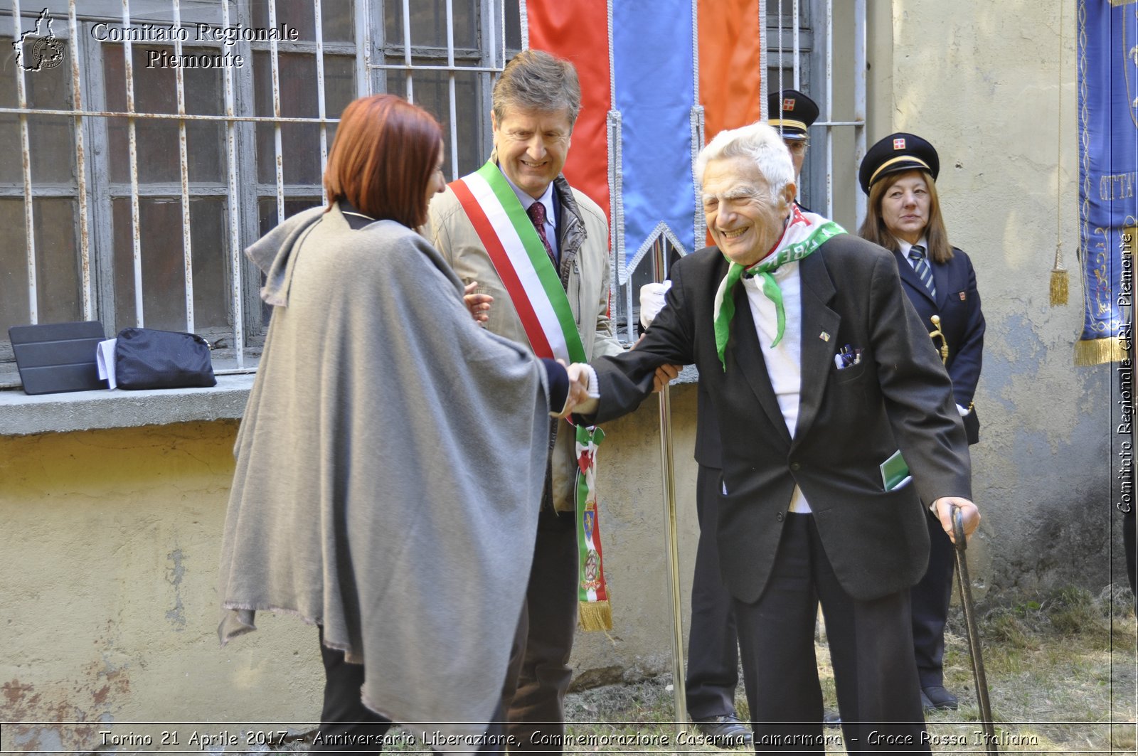 Torino 21 Aprile 2017 - Anniversario Liberazione, Commemorazione Caserma Lamarmora - Croce Rossa Italiana- Comitato Regionale del Piemonte