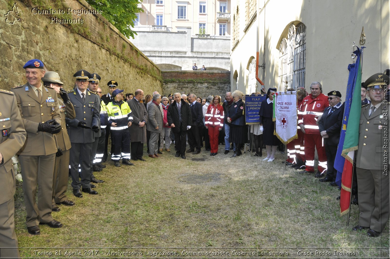 Torino 21 Aprile 2017 - Anniversario Liberazione, Commemorazione Caserma Lamarmora - Croce Rossa Italiana- Comitato Regionale del Piemonte