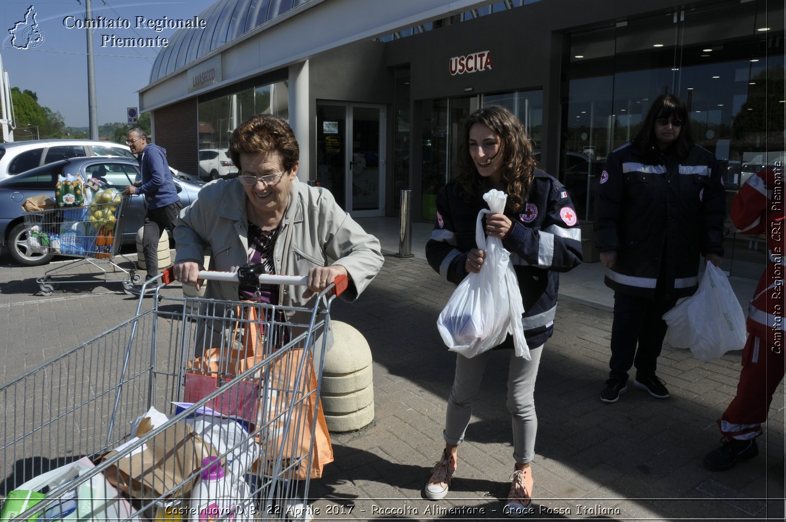 Castelnuovo D.B. 22 Aprile 2017 - Raccolta Alimentare - Croce Rossa Italiana- Comitato Regionale del Piemonte