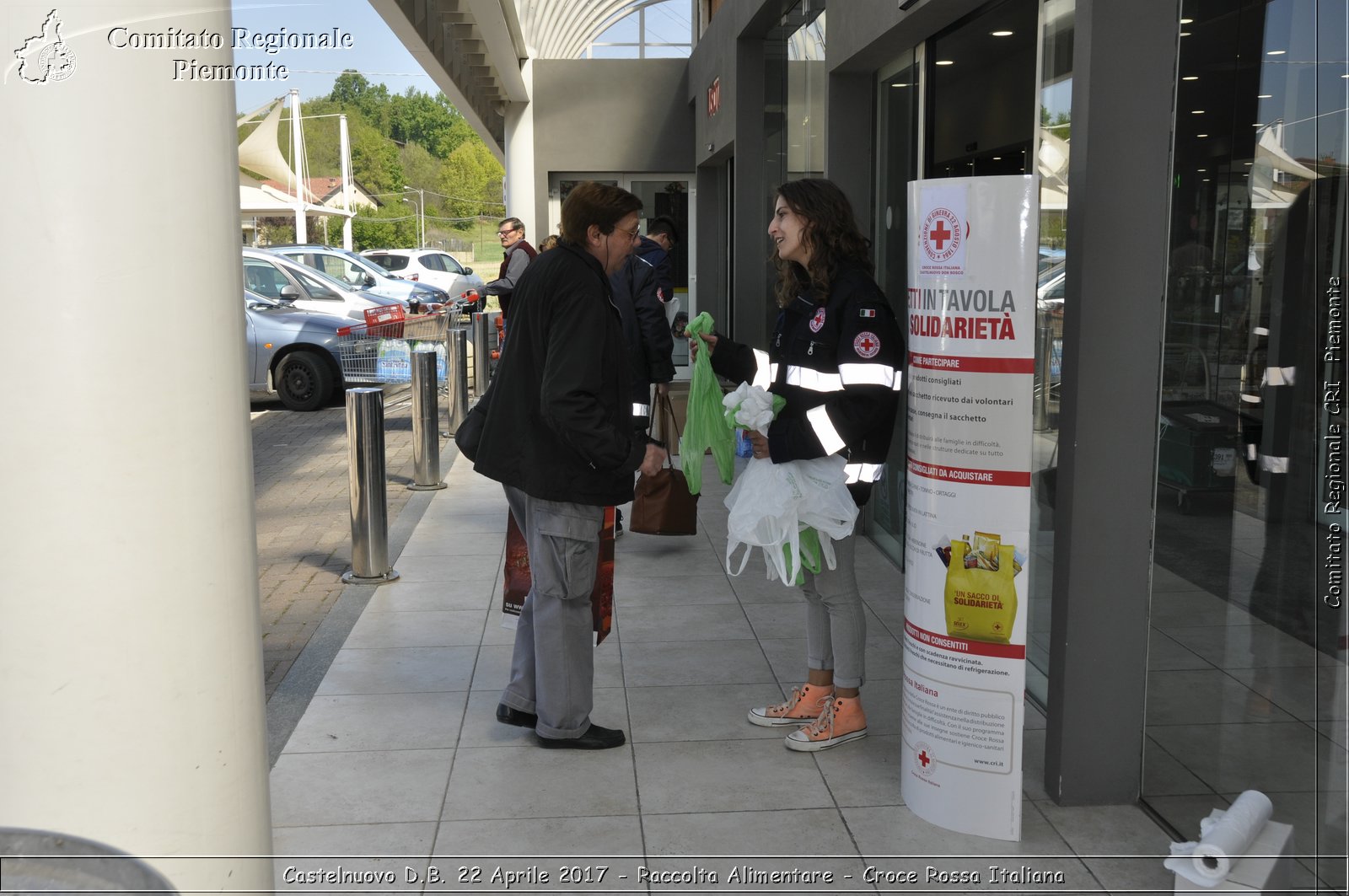 Castelnuovo D.B. 22 Aprile 2017 - Raccolta Alimentare - Croce Rossa Italiana- Comitato Regionale del Piemonte