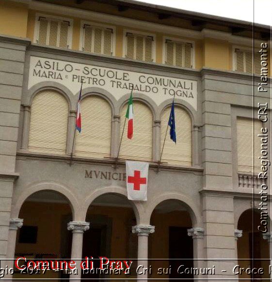 Torino 8 Maggio 2017 - La bandiera Cri sui Comuni - Croce Rossa Italiana- Comitato Regionale del Piemonte