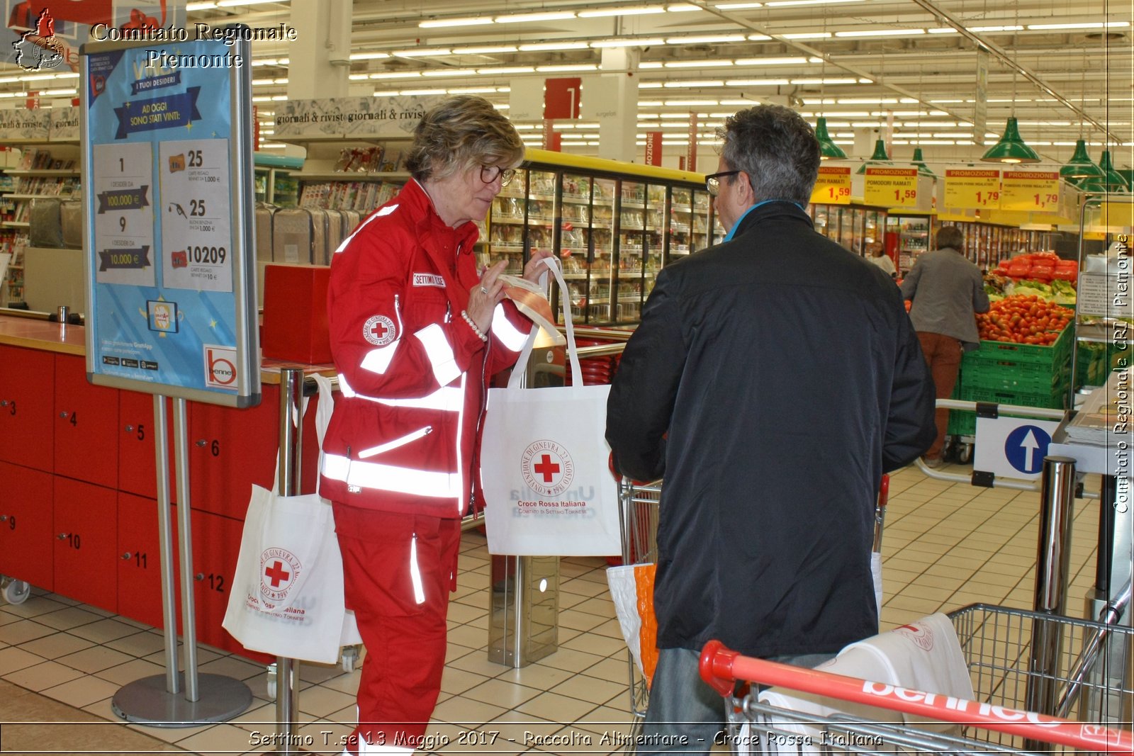 Settimo T.se 13 Maggio 2017 - Raccolta Alimentare - Croce Rossa Italiana- Comitato Regionale del Piemonte