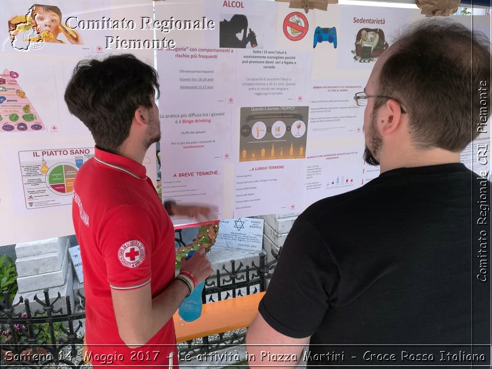 Santena 14  Maggio 2017 - Le attivit in Piazza Martiri - Croce Rossa Italiana- Comitato Regionale del Piemonte
