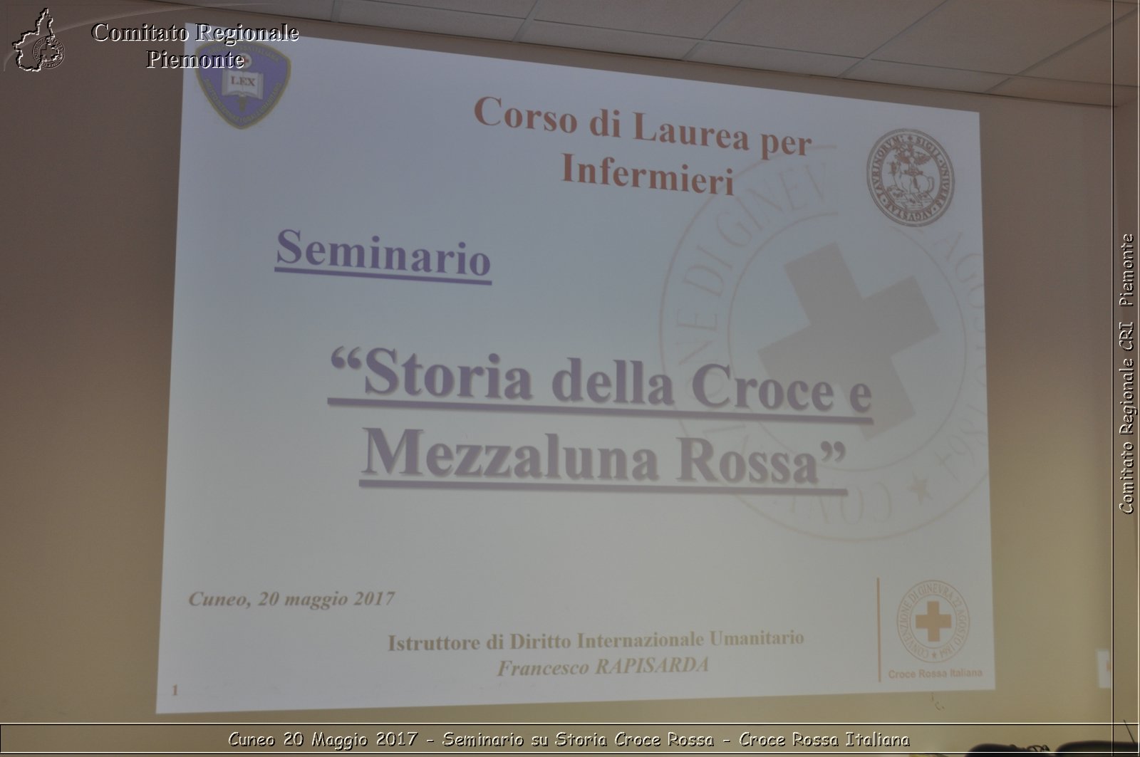 Cuneo 20 Maggio 2017 - Seminario su Storia Croce Rossa - Croce Rossa Italiana- Comitato Regionale del Piemonte