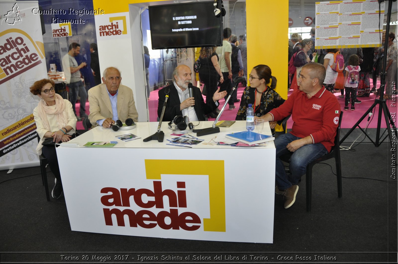 Torino 20 Maggio 2017 - Ignazio Schintu al Salone del Libro di Torino - Croce Rossa Italiana- Comitato Regionale del Piemonte