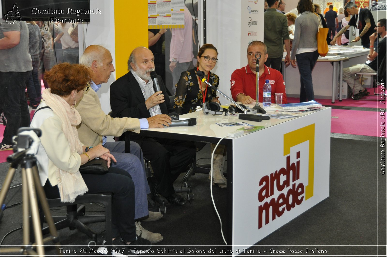 Torino 20 Maggio 2017 - Ignazio Schintu al Salone del Libro di Torino - Croce Rossa Italiana- Comitato Regionale del Piemonte