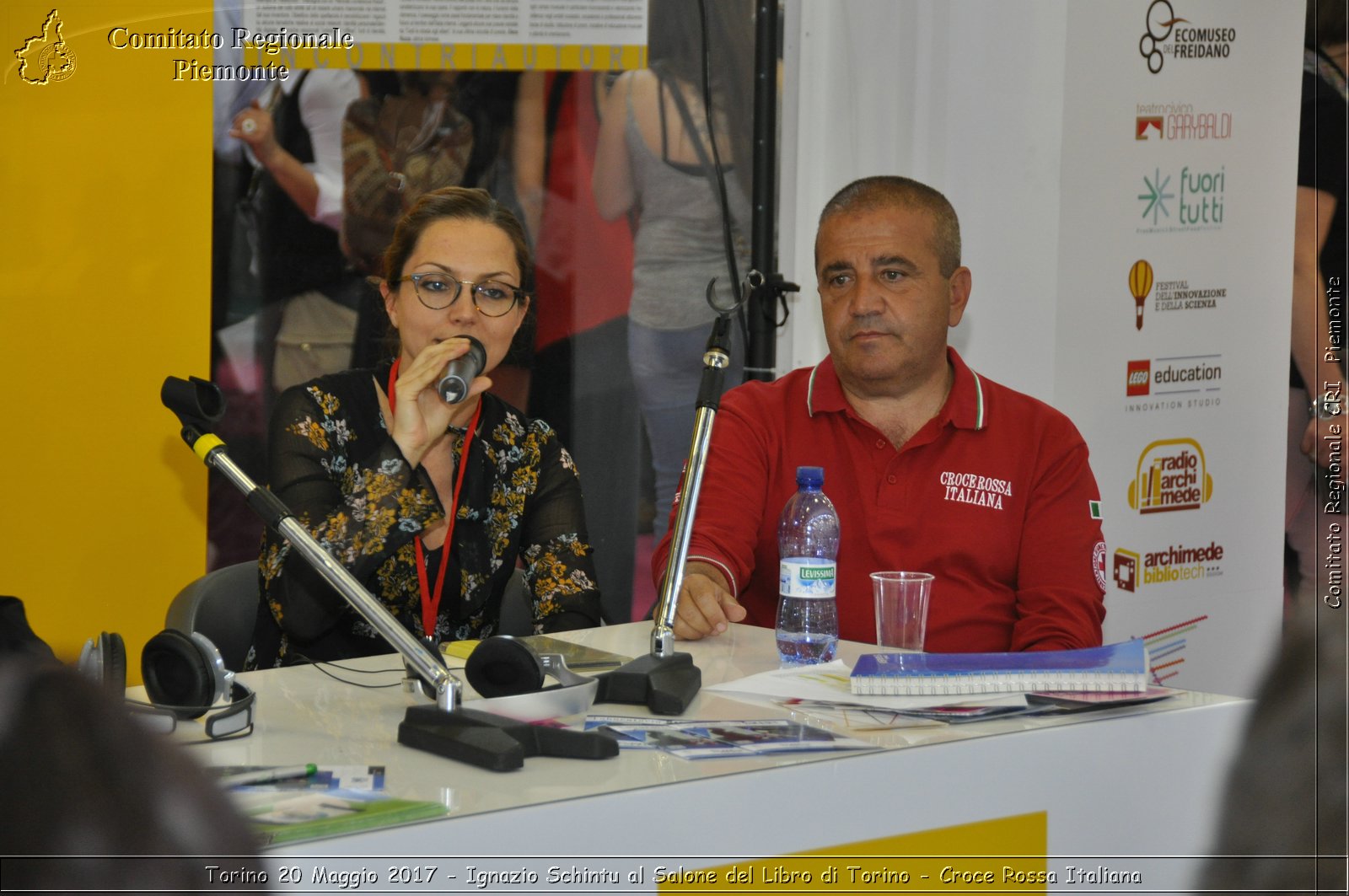 Torino 20 Maggio 2017 - Ignazio Schintu al Salone del Libro di Torino - Croce Rossa Italiana- Comitato Regionale del Piemonte