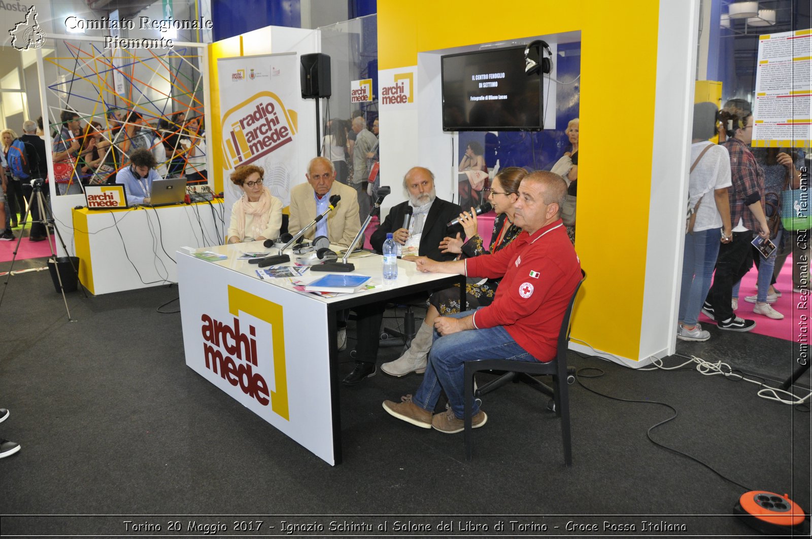 Torino 20 Maggio 2017 - Ignazio Schintu al Salone del Libro di Torino - Croce Rossa Italiana- Comitato Regionale del Piemonte