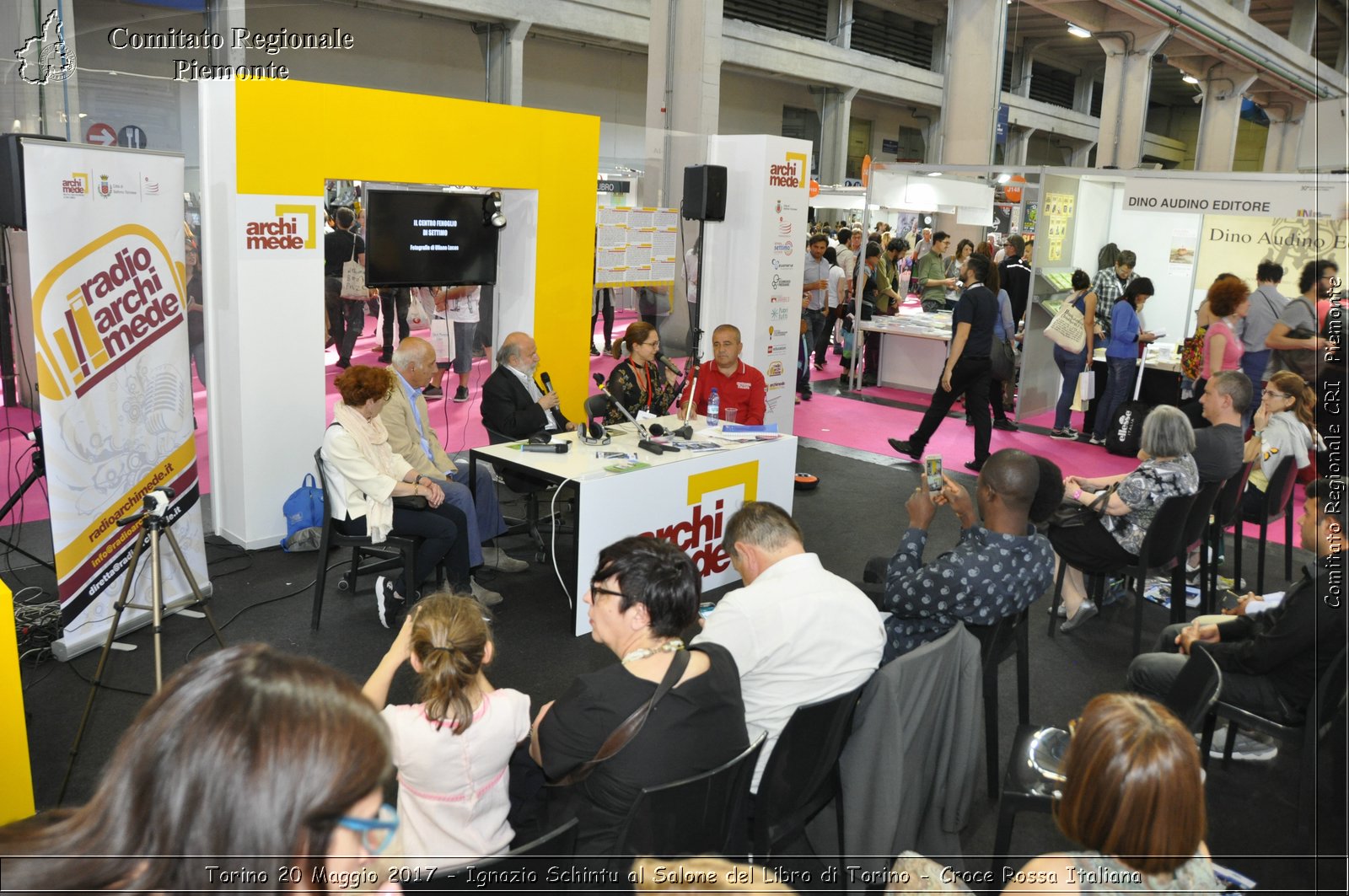 Torino 20 Maggio 2017 - Ignazio Schintu al Salone del Libro di Torino - Croce Rossa Italiana- Comitato Regionale del Piemonte