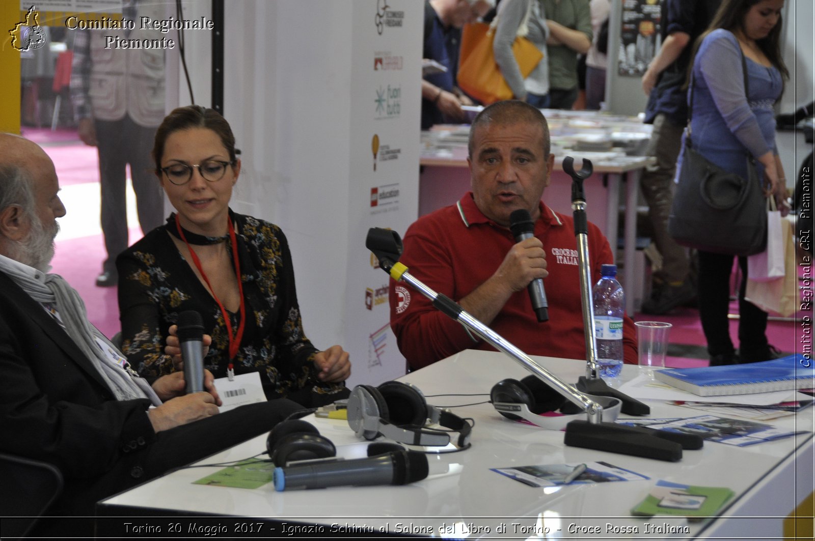 Torino 20 Maggio 2017 - Ignazio Schintu al Salone del Libro di Torino - Croce Rossa Italiana- Comitato Regionale del Piemonte