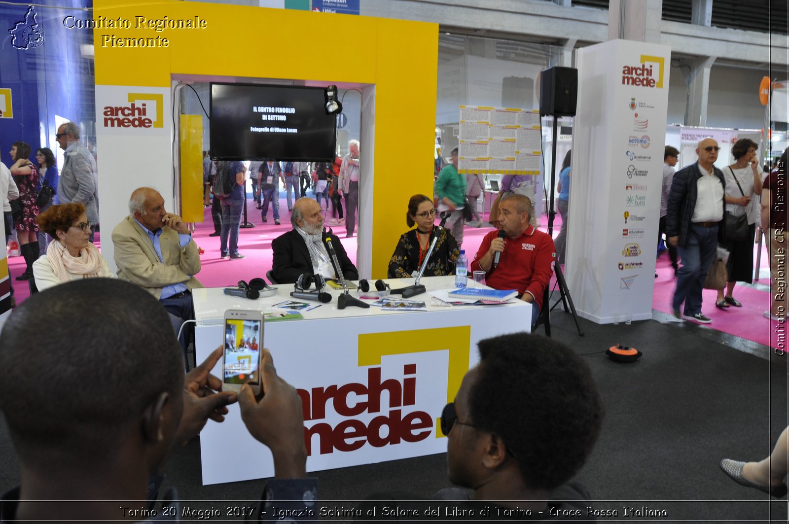 Torino 20 Maggio 2017 - Ignazio Schintu al Salone del Libro di Torino - Croce Rossa Italiana- Comitato Regionale del Piemonte