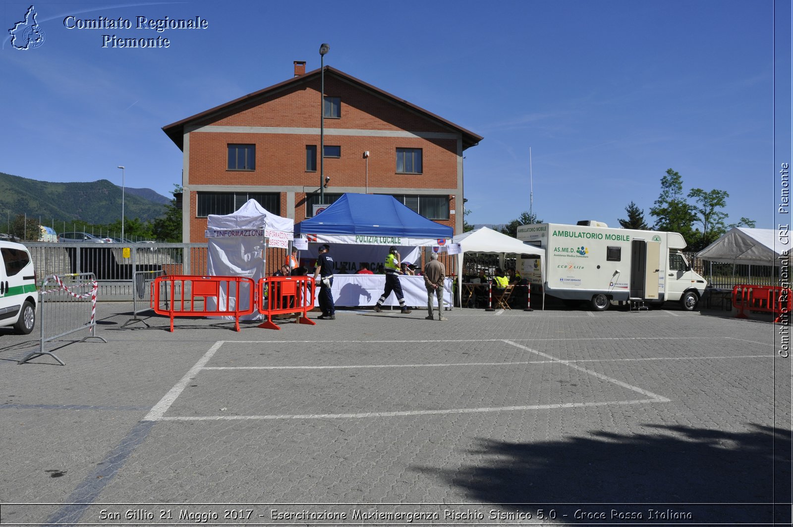 San Gillio 21 Maggio 2017 - Esercitazione Maxiemergenza Rischio Sismico 5.0 - Croce Rossa Italiana- Comitato Regionale del Piemonte