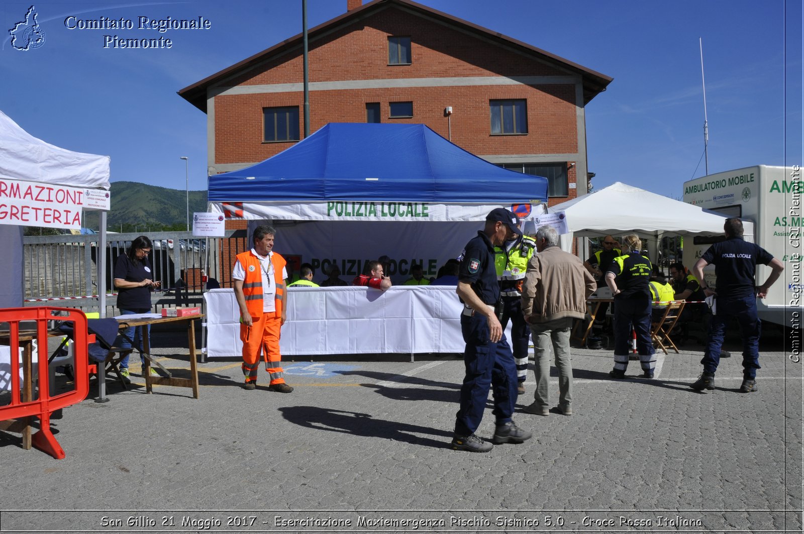 San Gillio 21 Maggio 2017 - Esercitazione Maxiemergenza Rischio Sismico 5.0 - Croce Rossa Italiana- Comitato Regionale del Piemonte