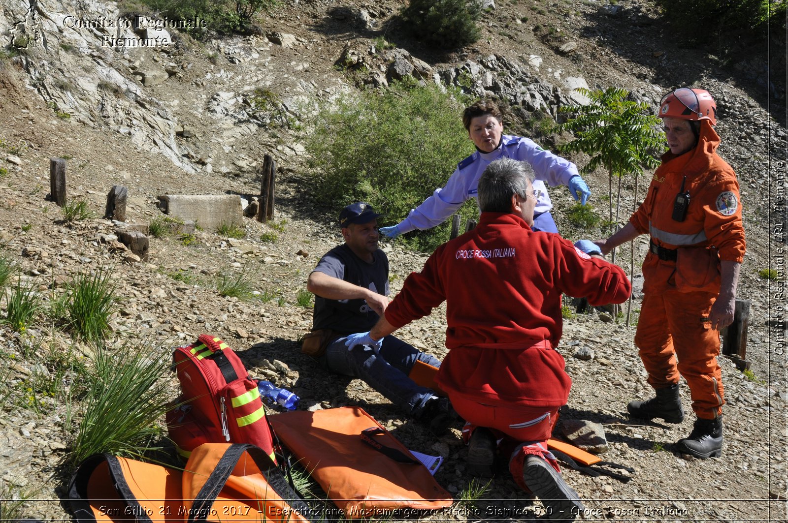 San Gillio 21 Maggio 2017 - Esercitazione Maxiemergenza Rischio Sismico 5.0 - Croce Rossa Italiana- Comitato Regionale del Piemonte