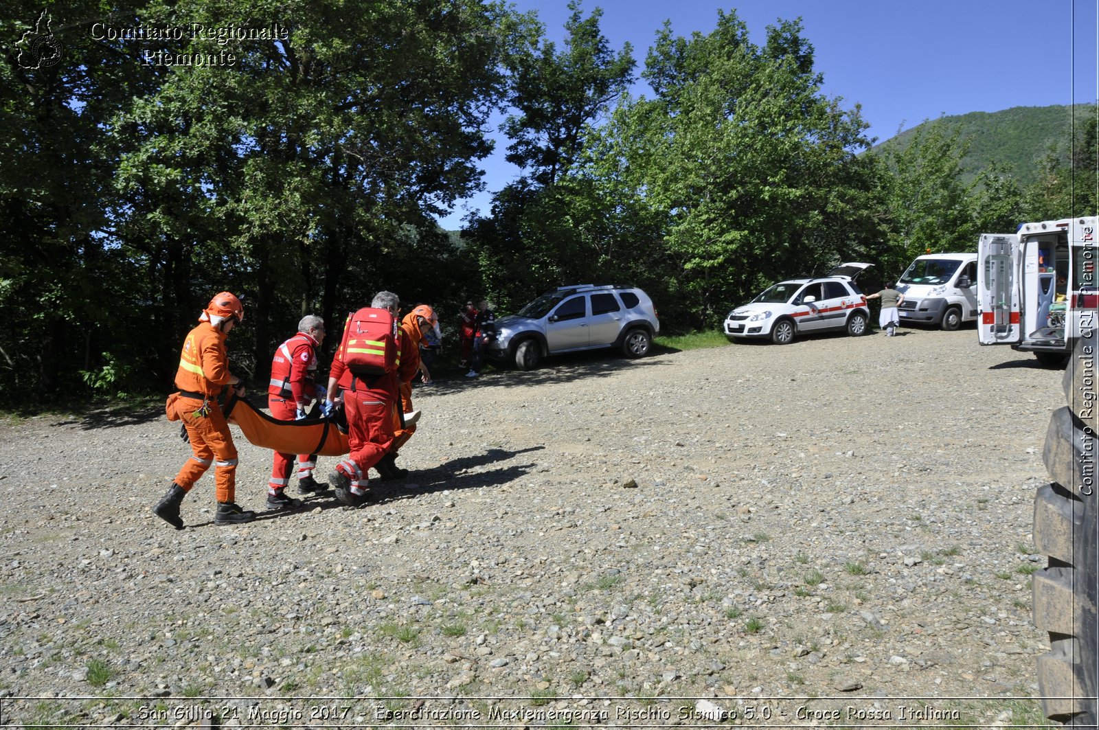 San Gillio 21 Maggio 2017 - Esercitazione Maxiemergenza Rischio Sismico 5.0 - Croce Rossa Italiana- Comitato Regionale del Piemonte